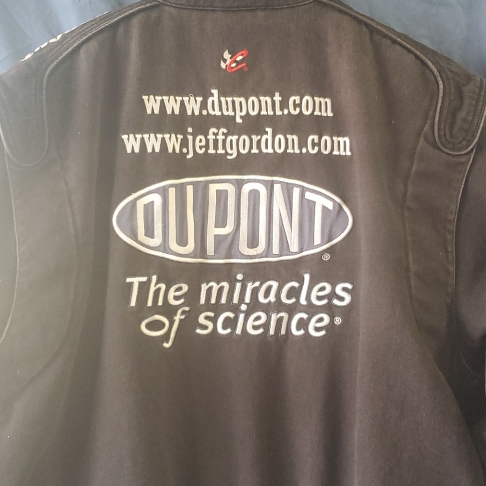 Mens vintage Jeff Gordon all black nascar jacket - Picture 3 of 13